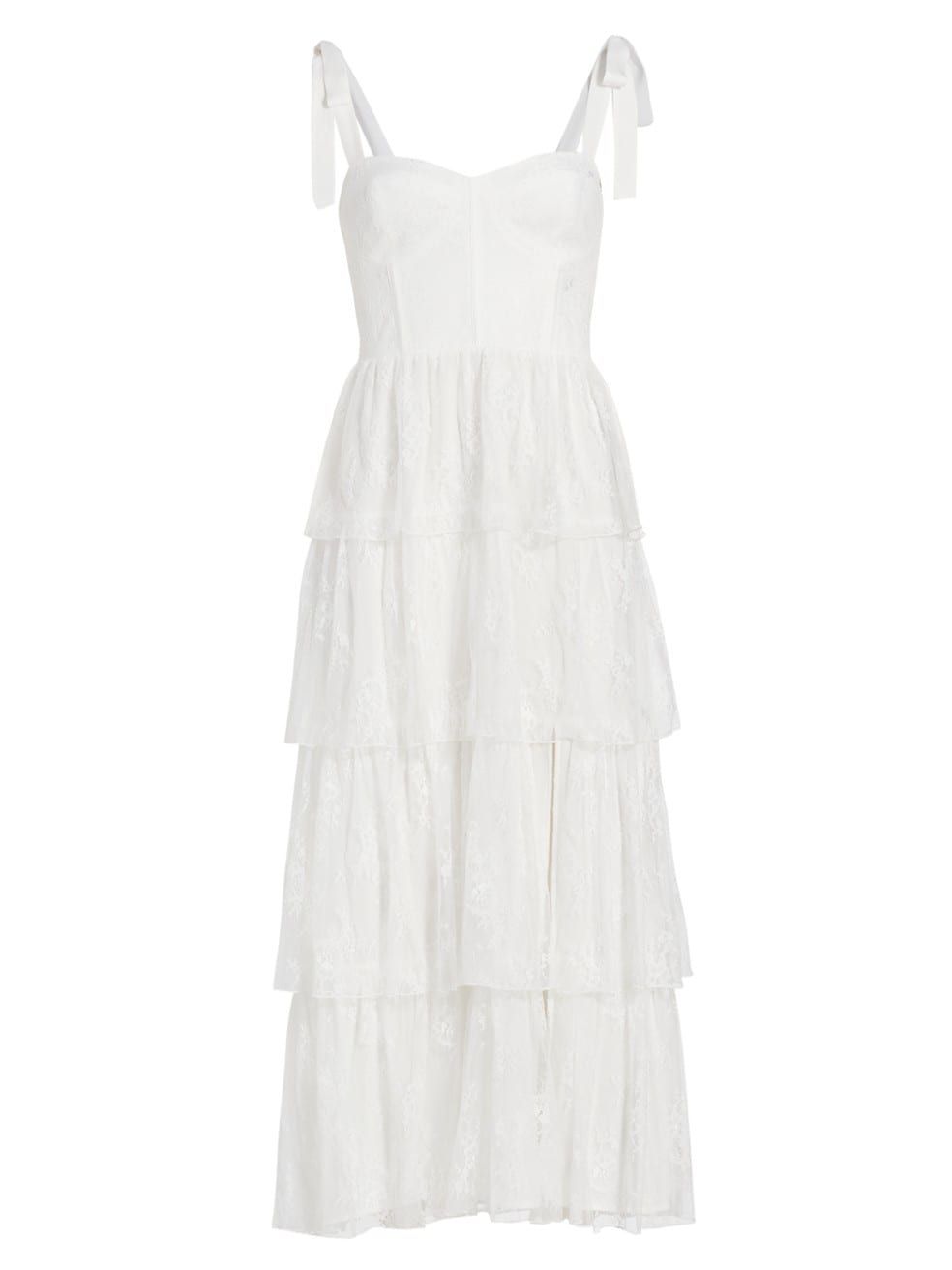 Tiered Ruffle Midi-Dress | Saks Fifth Avenue