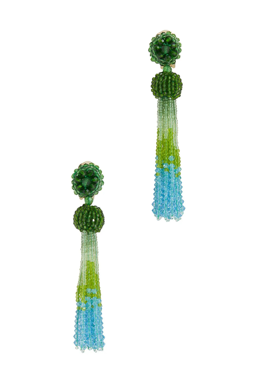Crystal Ombre Tassel Earrings | Rent the Runway