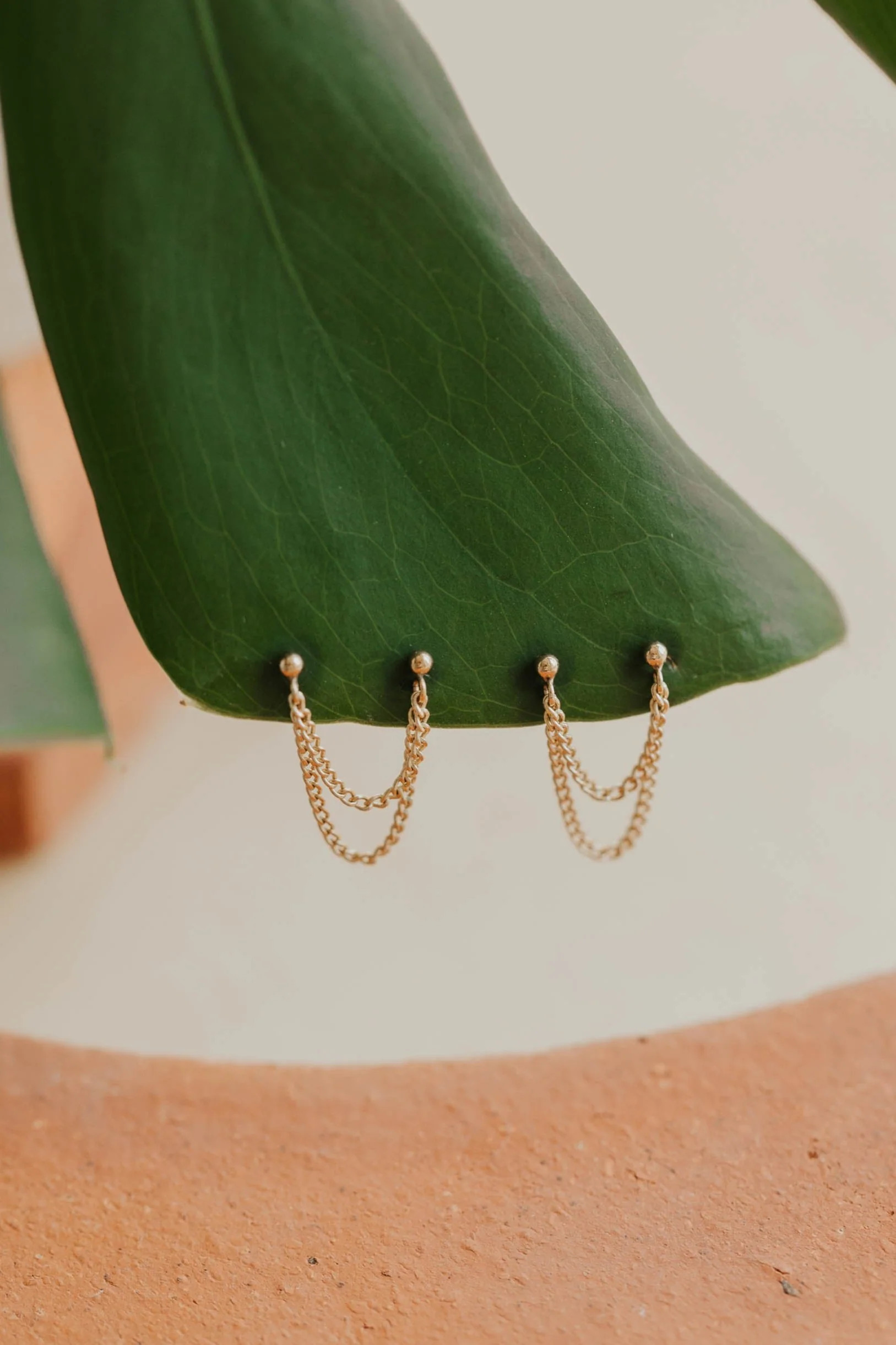 Demi Double Swing Studs | Hello Adorn