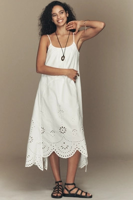 RAISONNEL Eyelet Midi Dress | Anthropologie (US)