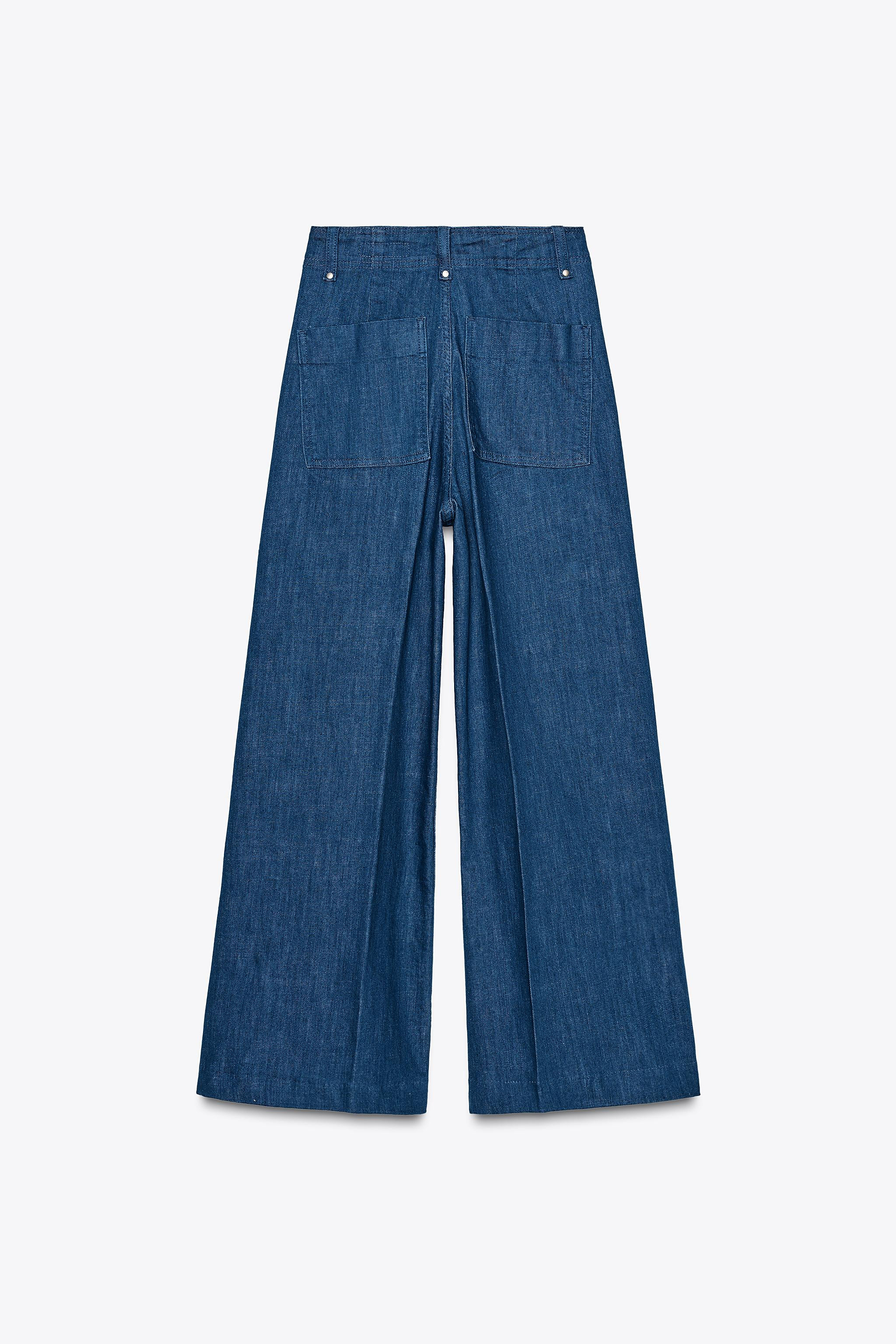 Relaxed Leg - Ankle Length - High WaistZW ZARA WOMAN JEANSJeans with a high waist made of cotton ... | Zara US