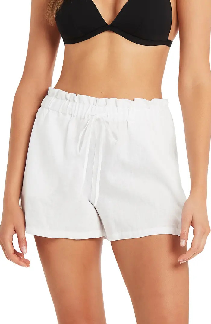Skipper Linen Cover-Up Shorts | Nordstrom