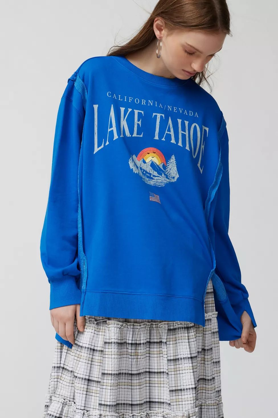 Lake Tahoe Embroidered Pullover Sweatshirt | Urban Outfitters (US and RoW)