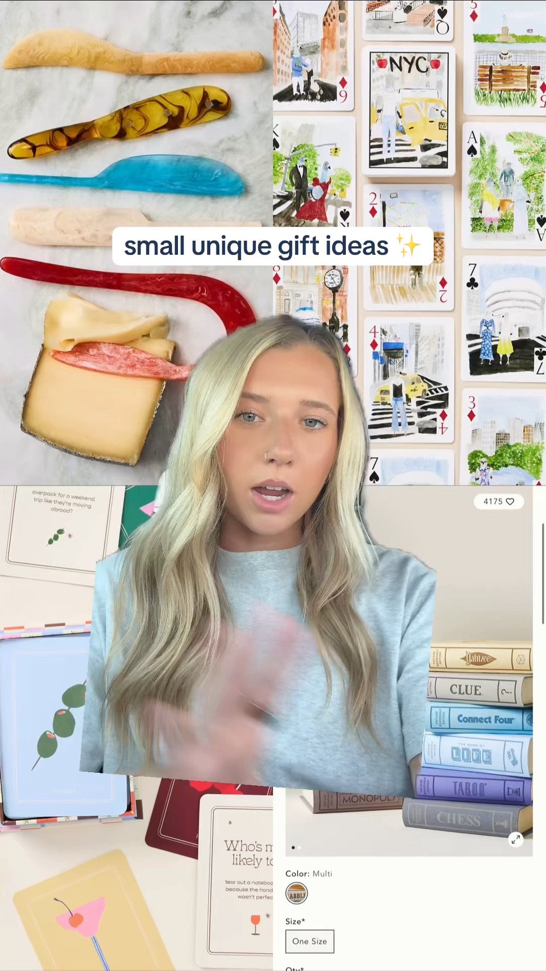 unique gift ideas 

// playing cards, compact mirror, fun games, card games, aesthetic glasses

#LTKFindsUnder50