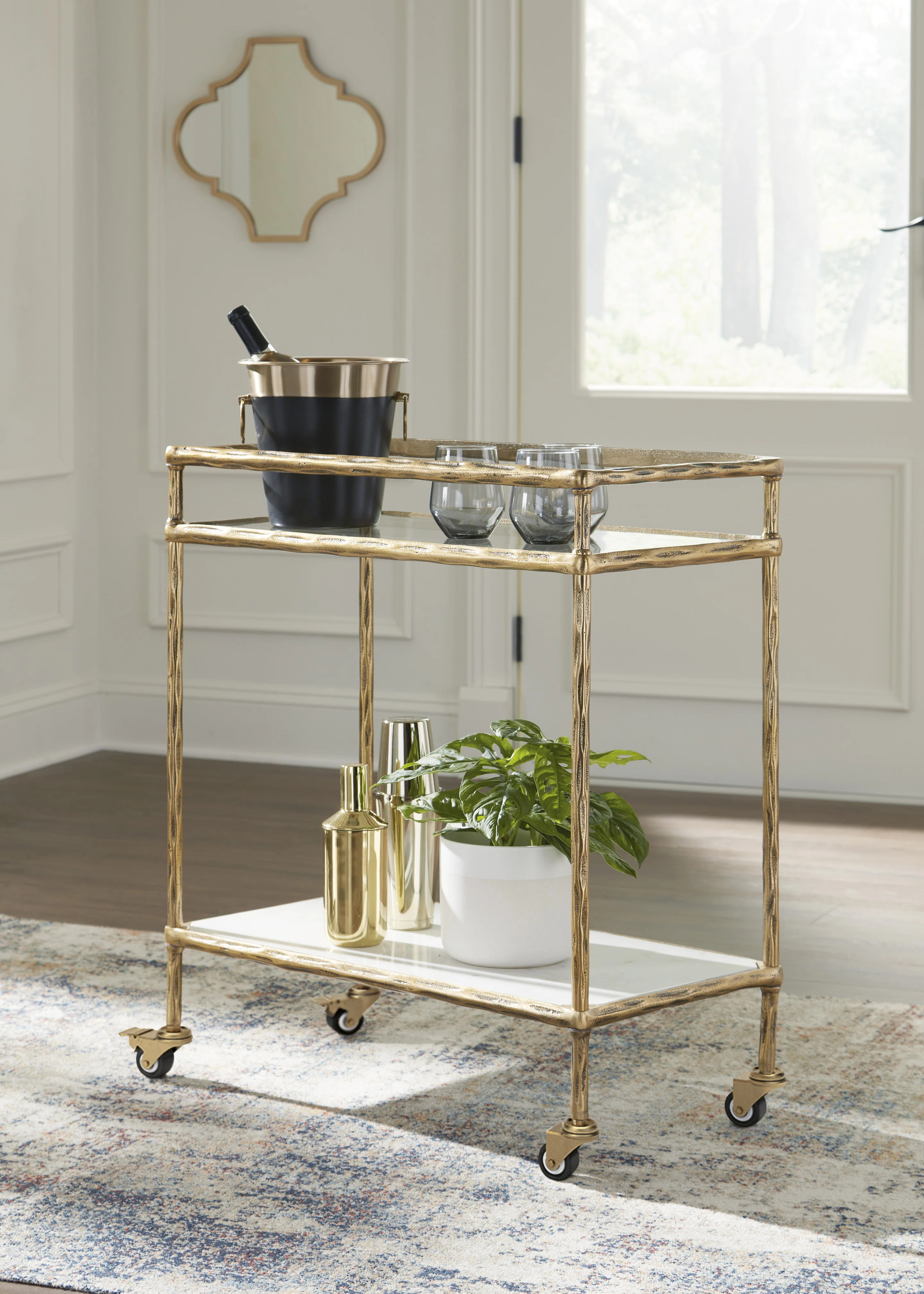 Everly Quinn Maiysha Bar Cart | Wayfair | Wayfair North America