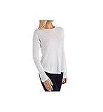 Splendid Women Long Sleeve Crew, White, Small | Amazon (US)