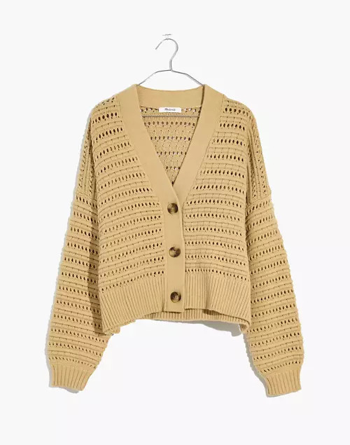 Tanfield Open-Stitch Cardigan Sweater | Madewell