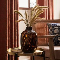 Luxe Travel Tortoiseshell Glass Vase | Dunelm (migrated)