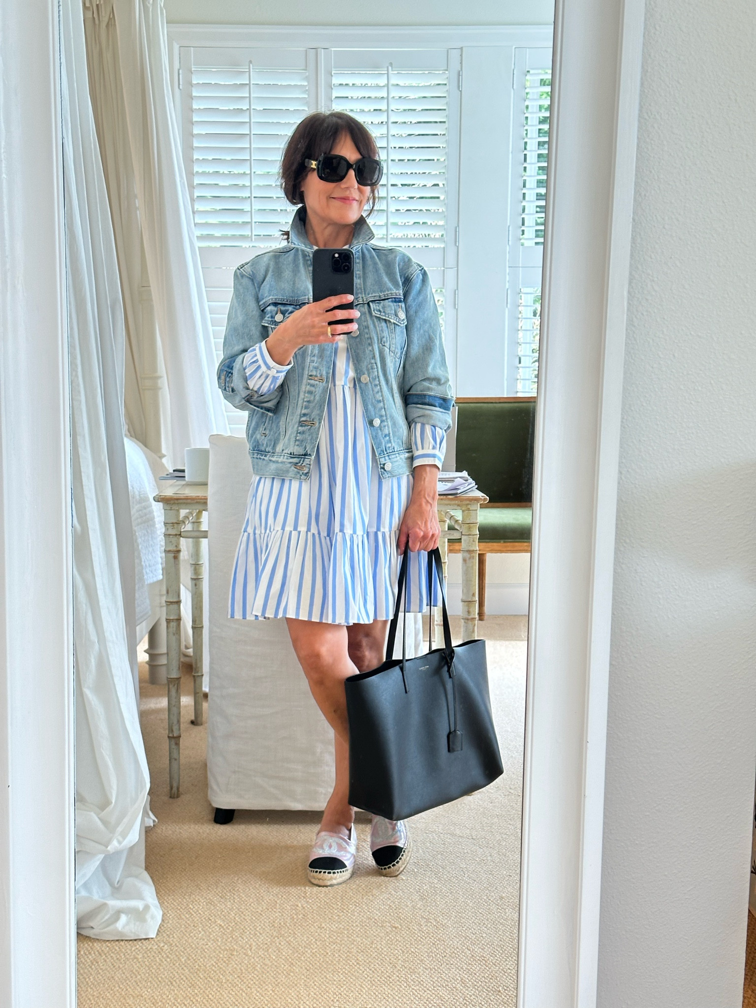 Sun is out in Portland and life is good! Love this J.Crew dress and my denim jacket is under $100!

#LTKstyletip #LTKshoecrush #LTKunder100