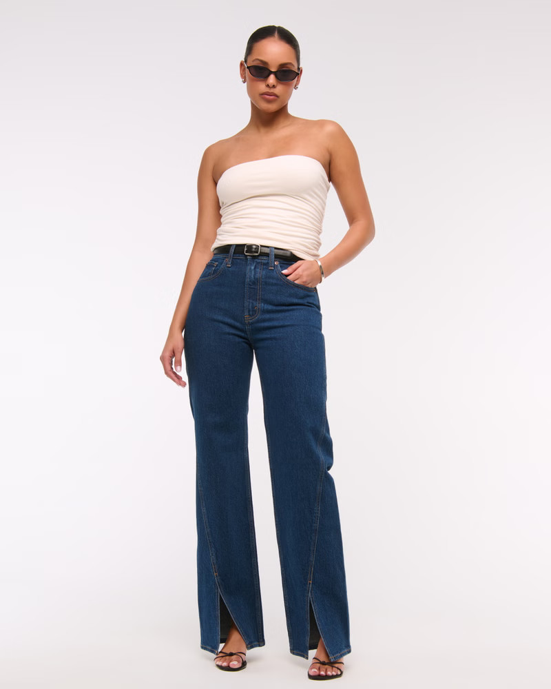 Women's High Rise 90s Relaxed Jean | Women's Bottoms | Abercrombie.com | Abercrombie & Fitch (US)