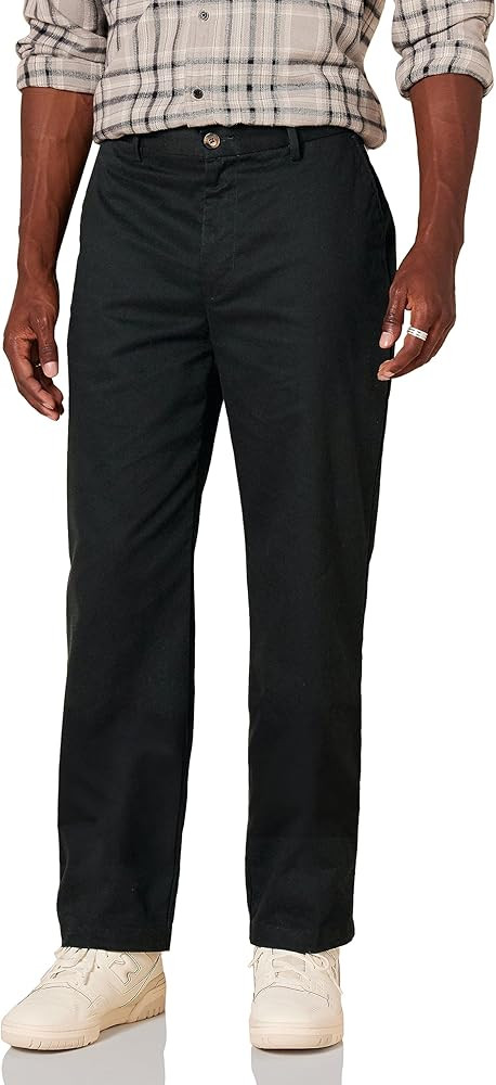 Amazon Essentials Men's Classic-Fit Wrinkle-Resistant Flat-Front Chino Pant (Available in Big & T... | Amazon (US)