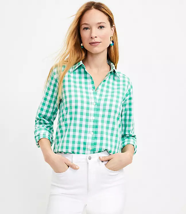 Gingham Everyday Shirt | LOFT
