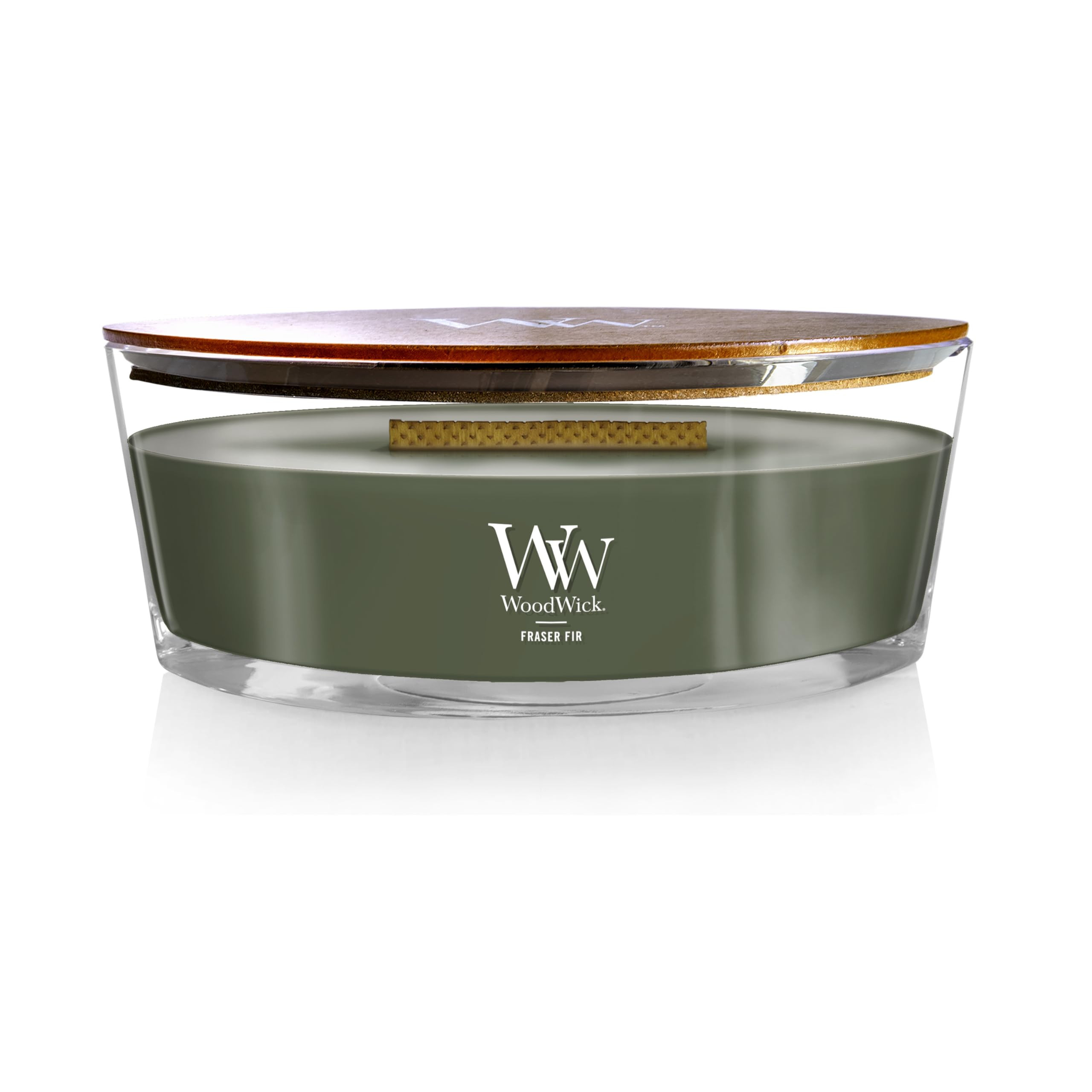 WoodWick Fraser Fir Holiday Candle Gifts for Women and Men, 16 oz Ellipse Candle with Crackling W... | Amazon (US)