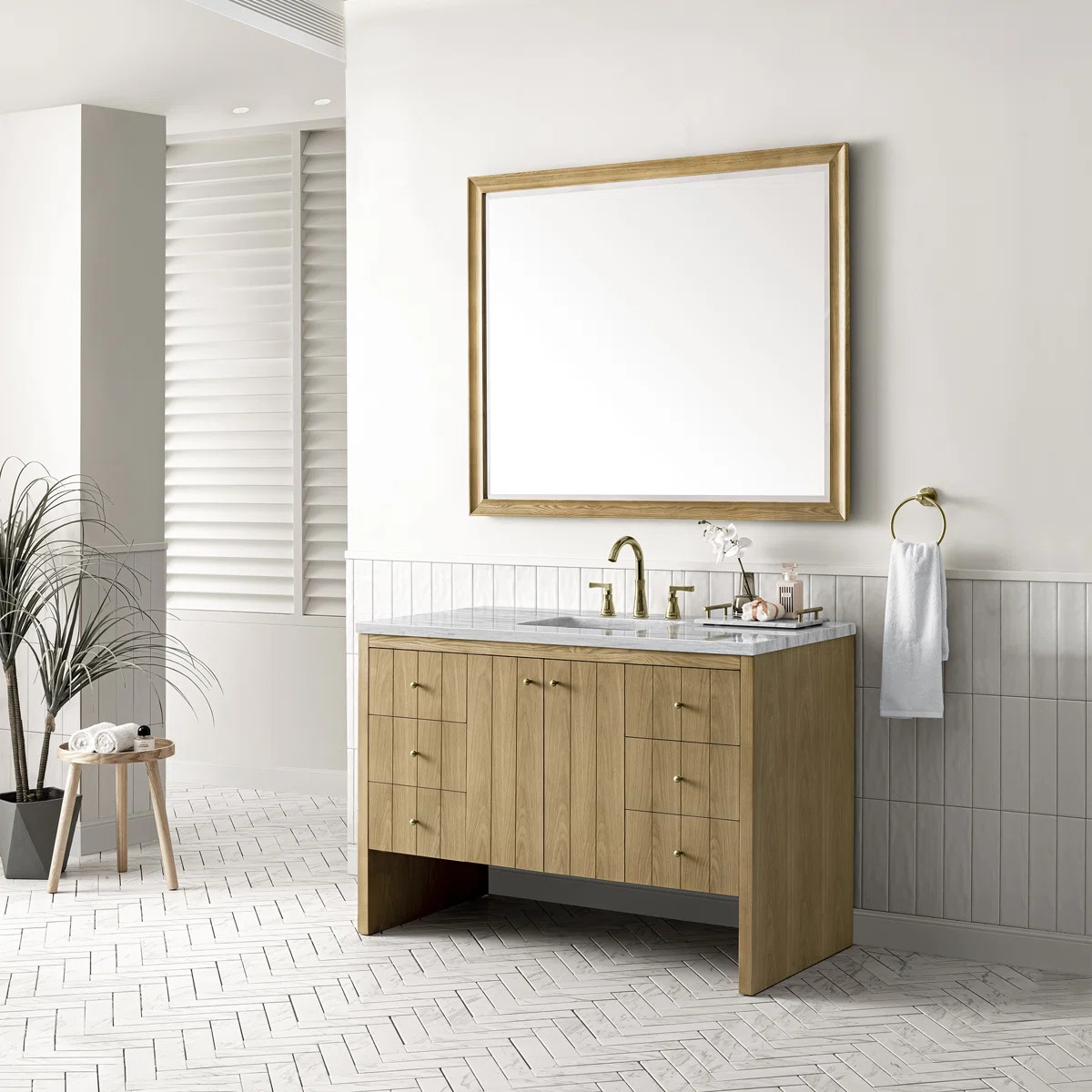 Hudson 48'' Single Bathroom Vanity with Top | Wayfair North America