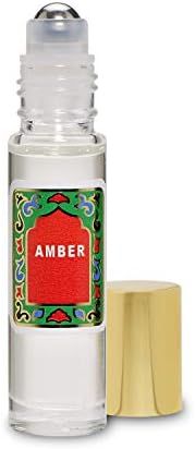 Amazon.com : Amber Perfume Oil Roll-On - Alcohol Free Perfumes for Women and Men by Nemat Fragran... | Amazon (US)