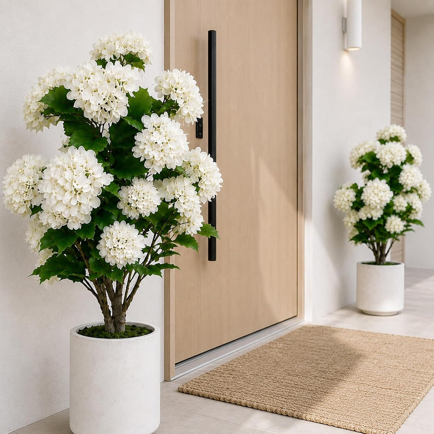 2PCS 3FT Artificial Hydrangea Tree Outdoor | UV Resistant Faux Flowers in Potted Plant | Realistic Fake Plants & Artificial Flowers for Front Porch Decor, Patio, Garden, Indoor Home Decor | Amazon (US)