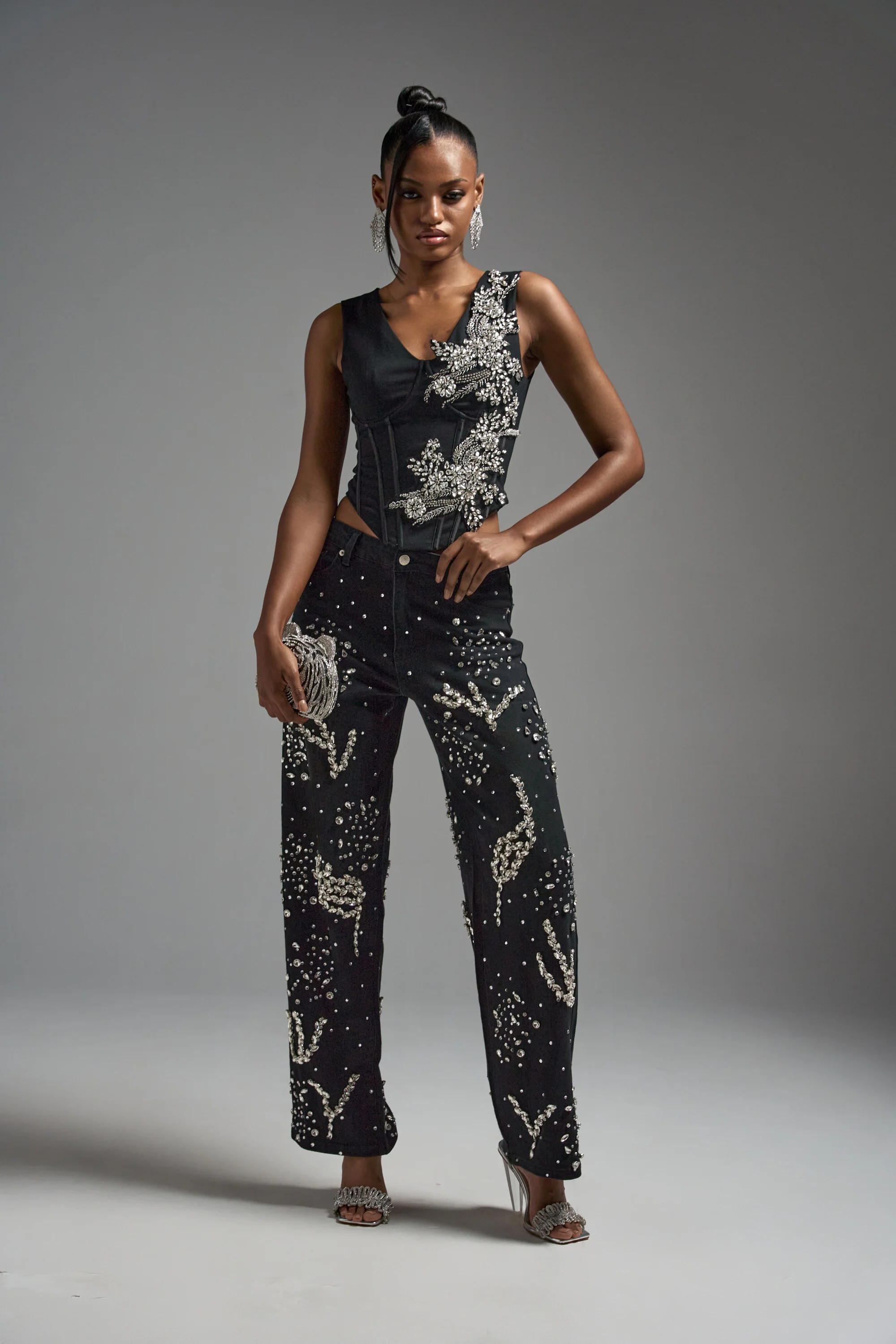 GIVE IT TO ME BABY EMBELLISHED DENIM | AKIRA