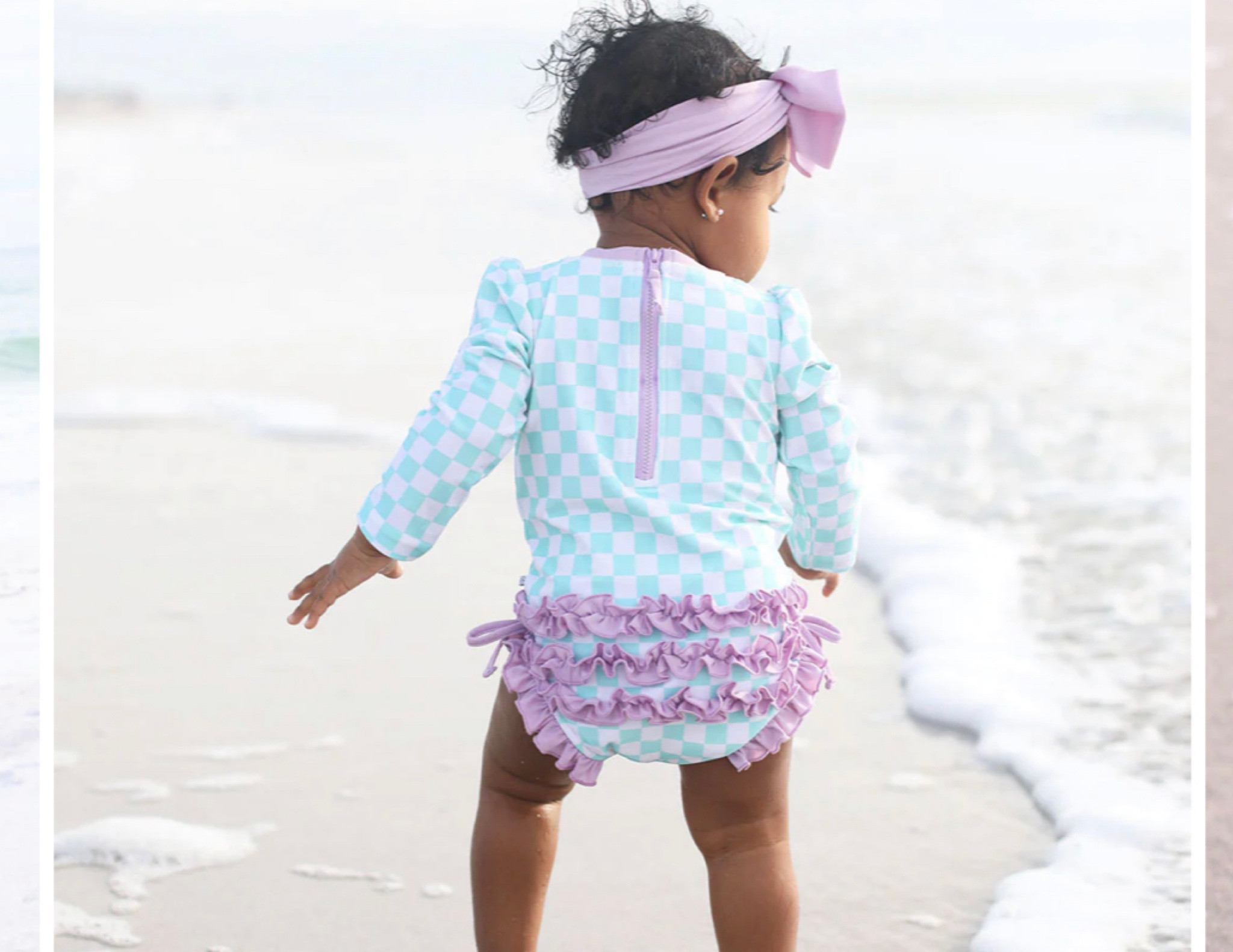 Checker-print swimwear ✨