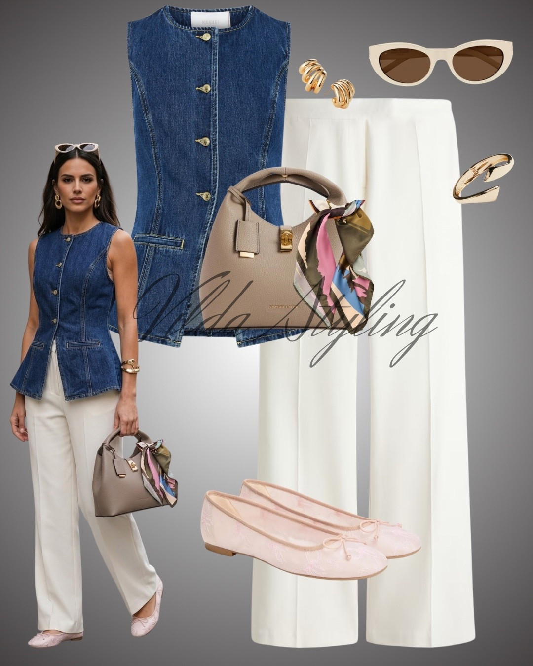 Effortless chic with a timeless twist 🤍✨
Denim structured top + flowy cream trousers = the perfect balance of casual & elevated. Paired with soft ballet flats and neutral accessories for that clean, polished look.

Minimal, classy, and ready for anything 🤎

#LTKStyle #EffortlessChic #NeutralOutfit #DenimStyle #EverydayElegance 

#LTKworkwear #LTKsummer #LTKstyletip