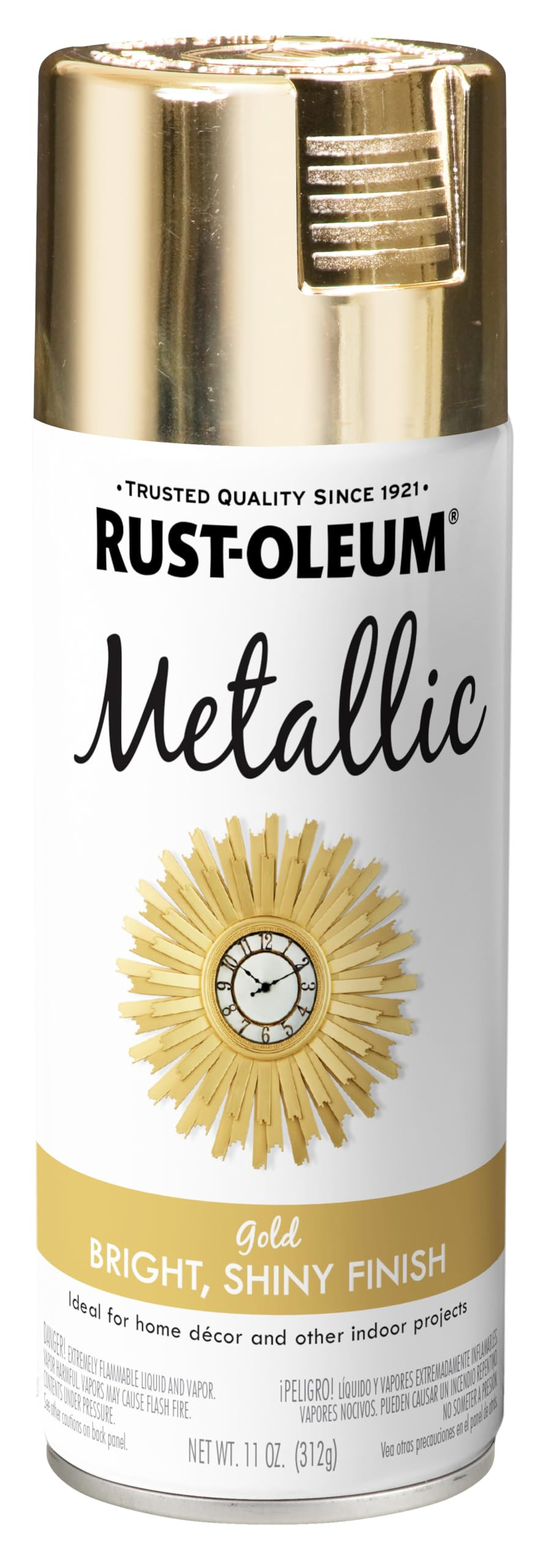 Rust-Oleum 340647 Specialty Metallic Spray Paint, 11 oz, Metallic Gold | Amazon (US)