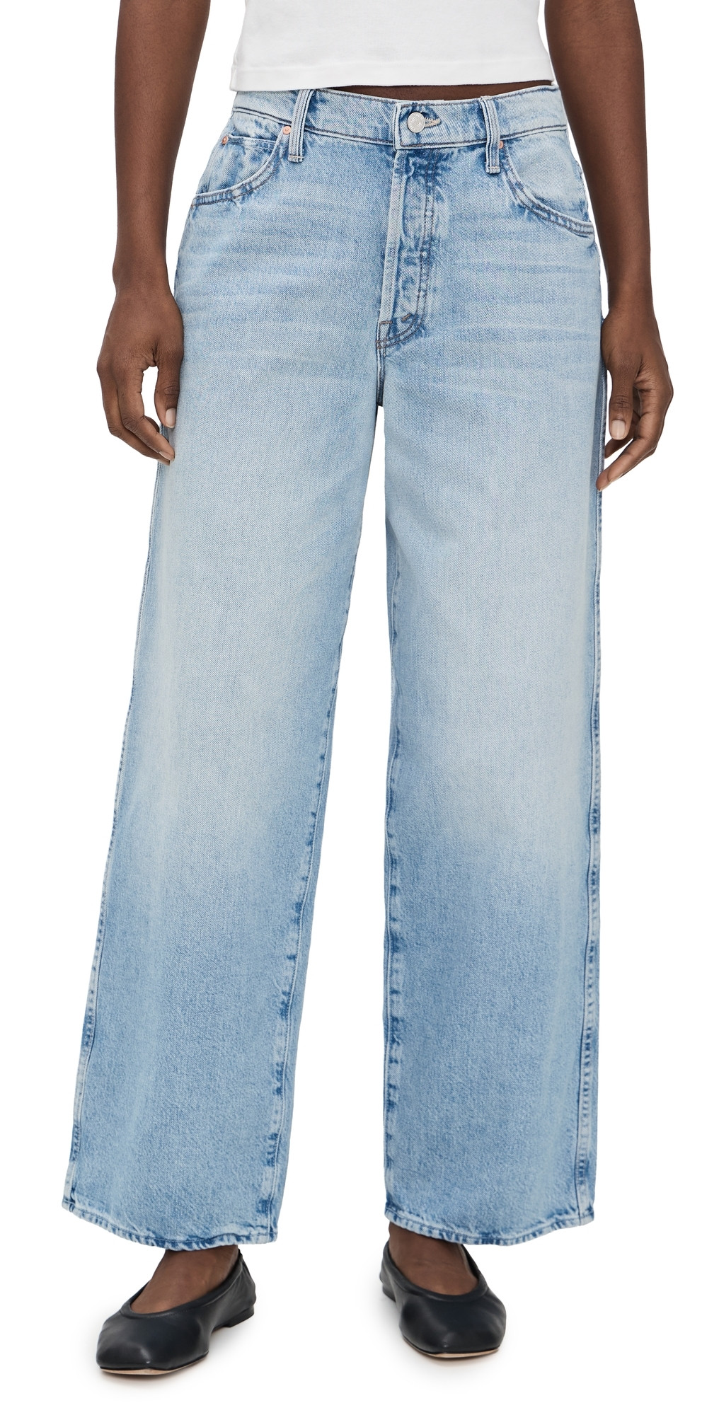 MOTHER The Delinquent Button Nerdy Jeans This Is How I Roll 23 | Shopbop