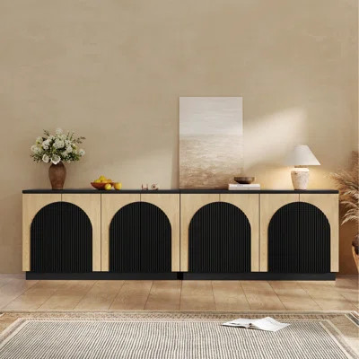 Designer 55'' Curved Three-dimensional Texture Sideboard(set Of 2) | Wayfair North America