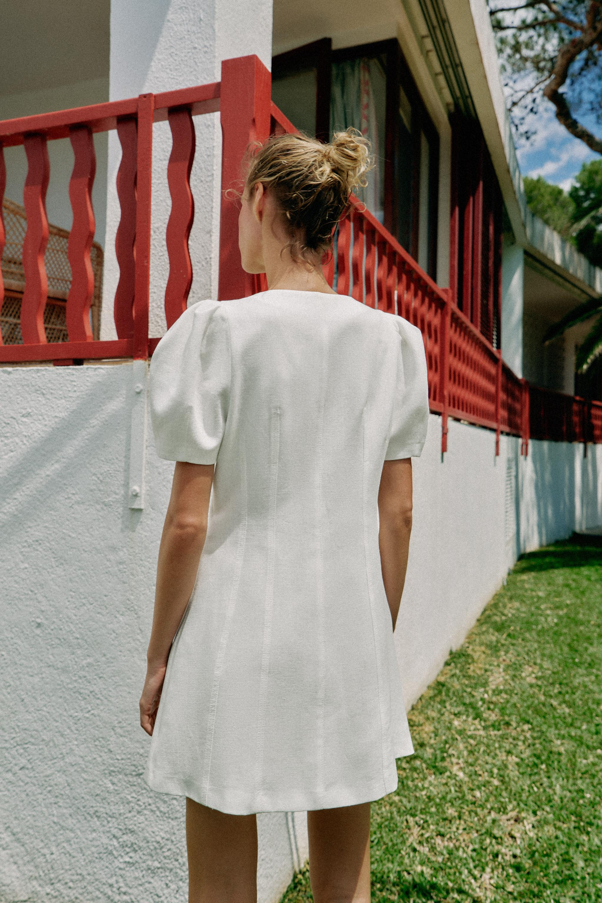 SHORT PUFF SLEEVE DRESS | Zara UK
