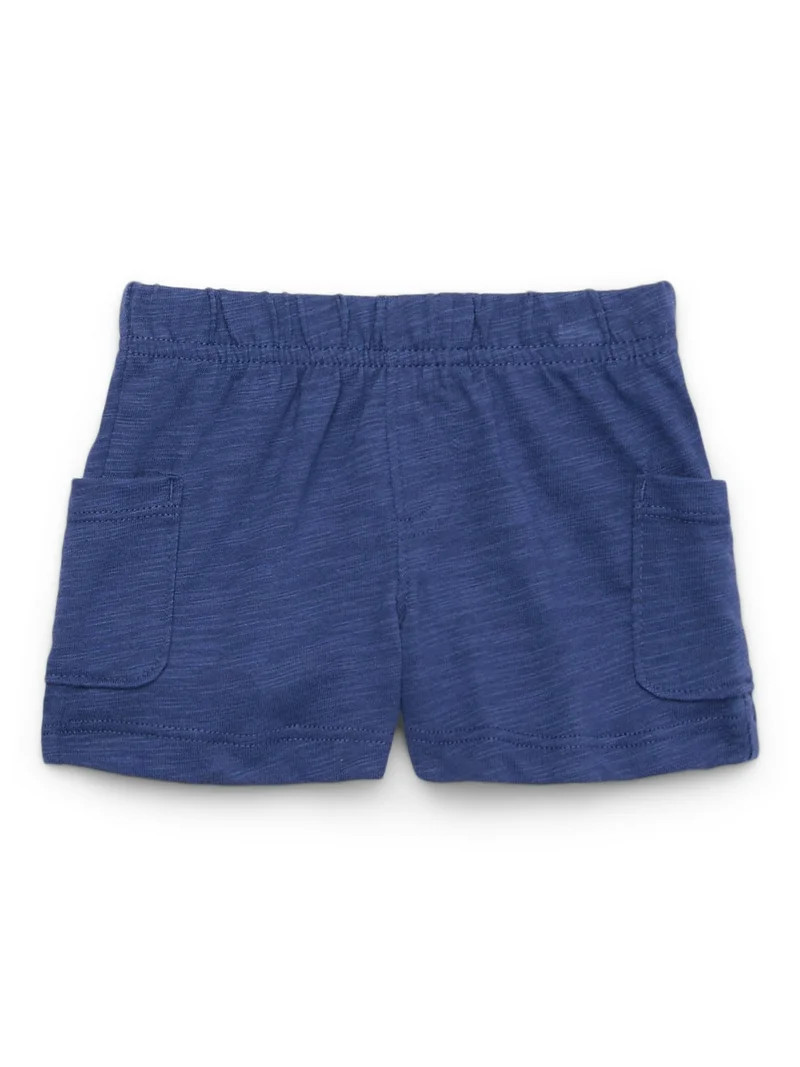 Garanimals Baby Boys Slub Jersey Shorts with Patch Pockets, Sizes 0-24M | Walmart (US)