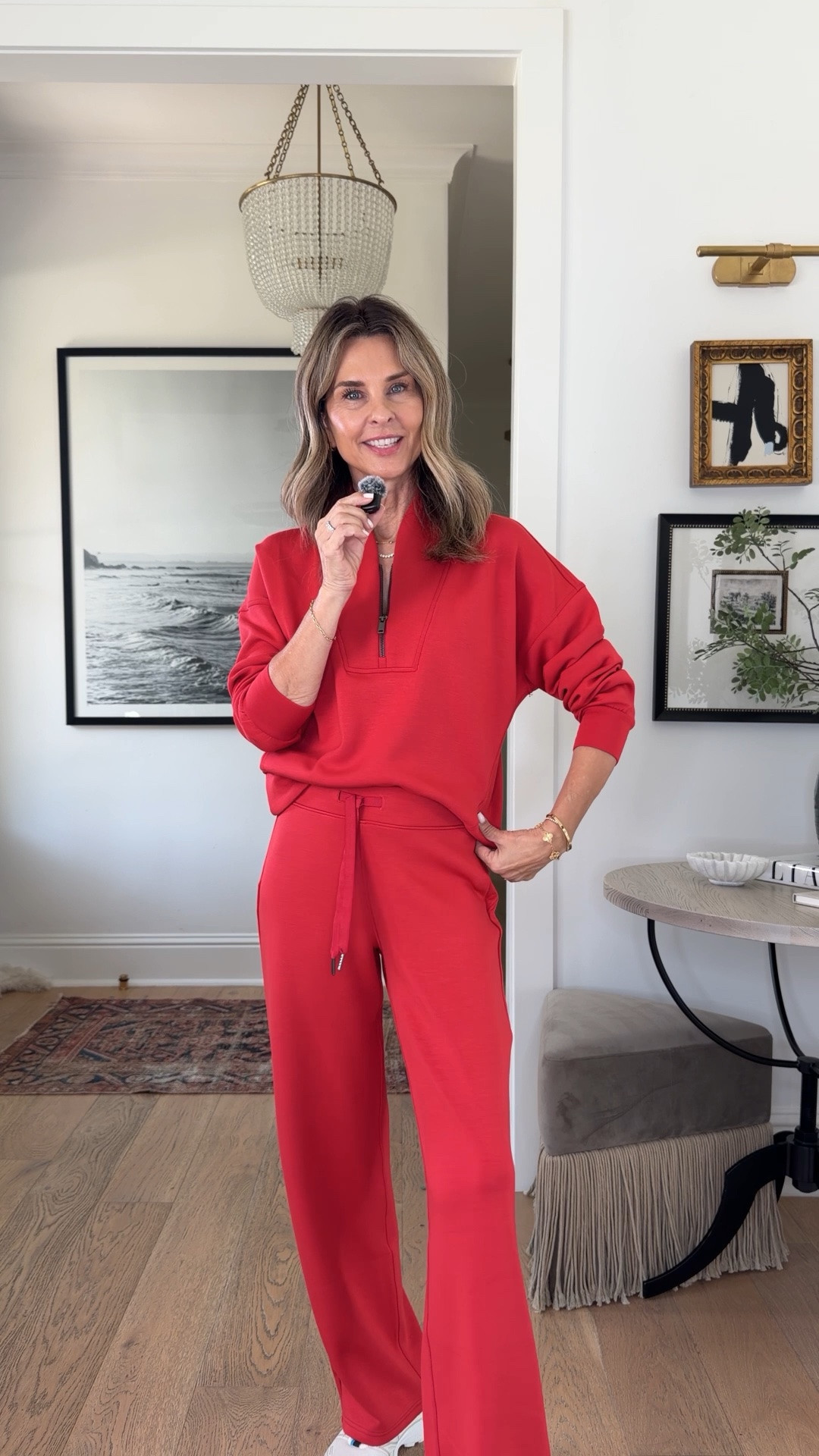 Spanx x LTK in-app sale is happening NOW! 20% off full price styles with CODE LTK20.
-ruched wide leg pant size XS P
-half zip size S 
-wide leg pant size S P
-red dress size XS
-wrap tie top size XS
@Spanx  #SpanxPartner

#LTKootd #LTKSeasonal #LTKOver40