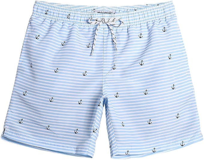 maamgic Mens Slim Fit Swim Shorts Swim Trunks 7 inch Quick Dry Mens Bathing Suits with Mesh Linin... | Amazon (US)