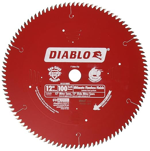 Freud D12100X 100 Tooth Diablo Ultra Fine Circular Saw Blade 12" | Amazon (US)