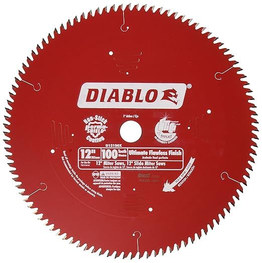 Freud D12100X 100 Tooth Diablo Ultra Fine Circular Saw Blade 12" | Amazon (US)