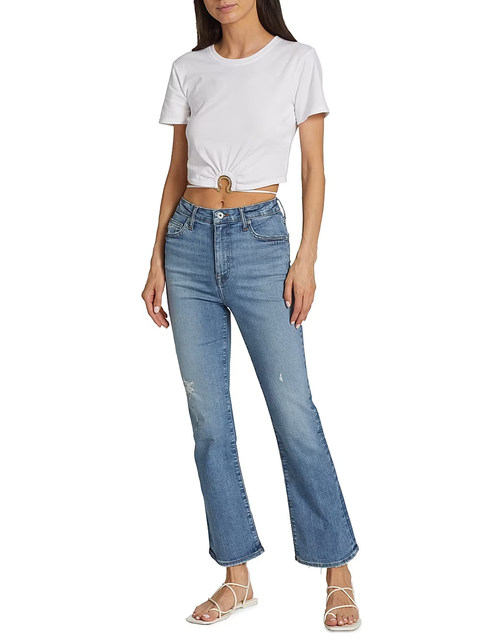 Sloane High-Rise Flared Jeans | Saks Fifth Avenue