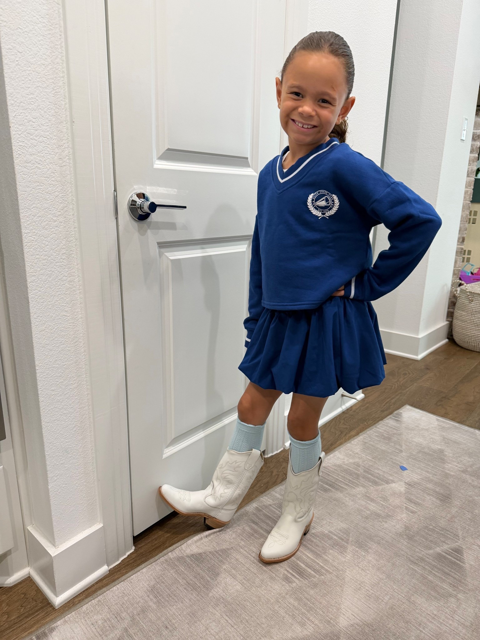 Cute spring newness from JCPenney! Bubble skirts are really trending for girls and this one is a skort!! White cowboy boots are a must! 

#LTKActive #LTKootd #LTKKids