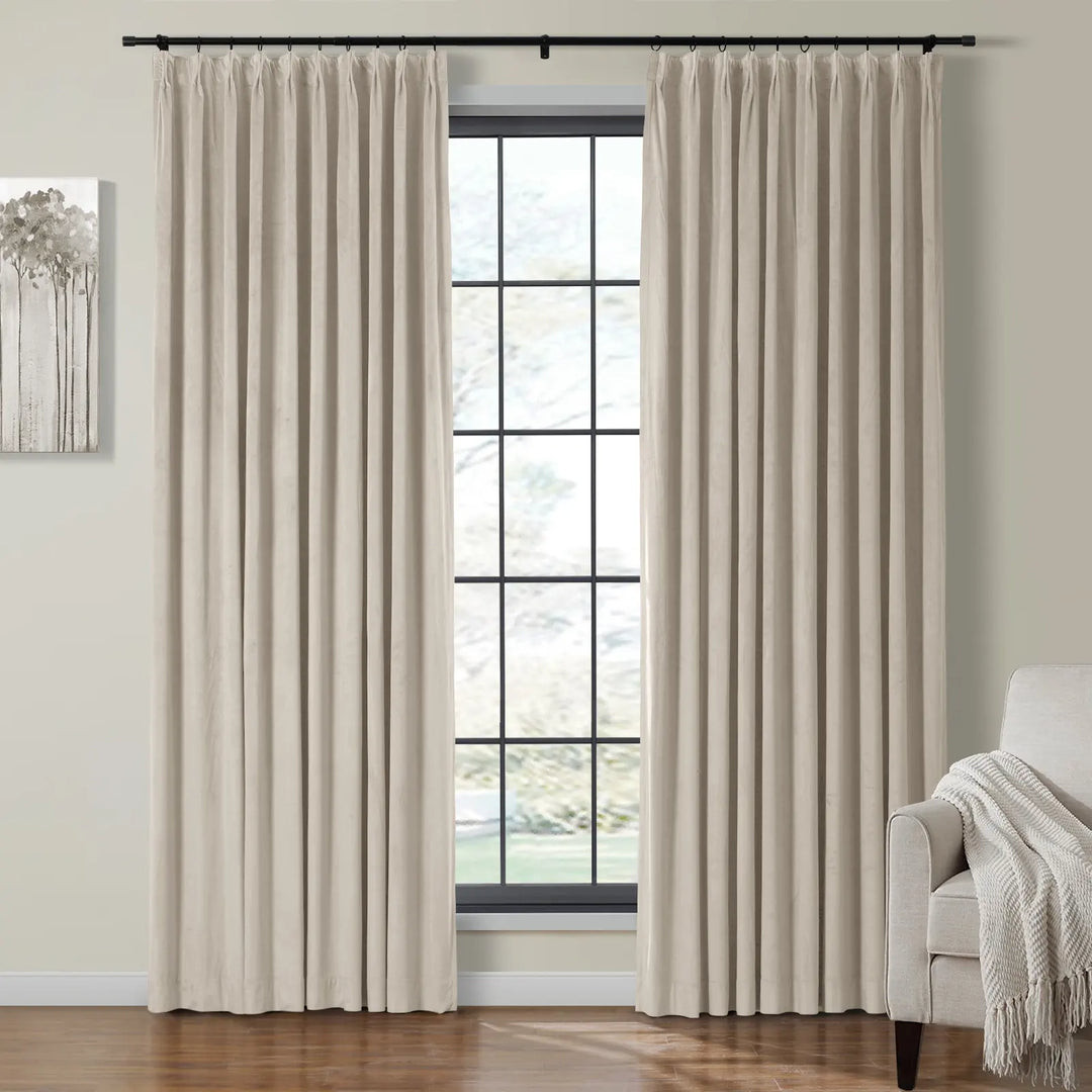 Birkin Velvet Curtain Pleated | TWOPAGES