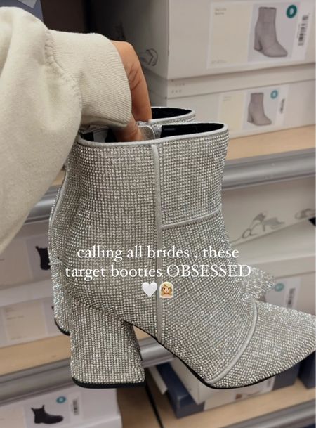 target booties are back in stock - these would be perfect for a bride or bachelorette 

#LTKwedding #LTKshoecrush #LTKparties
