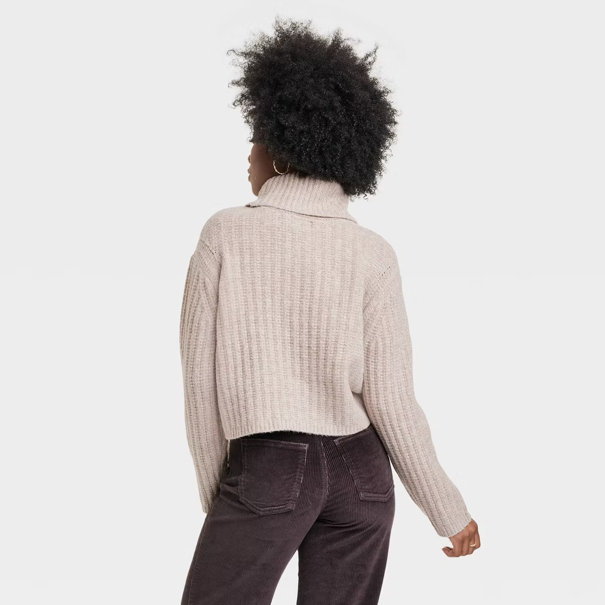 Women's Mock Turtleneck Cashmere-Like Pullover Sweater - Universal Thread™ | Target