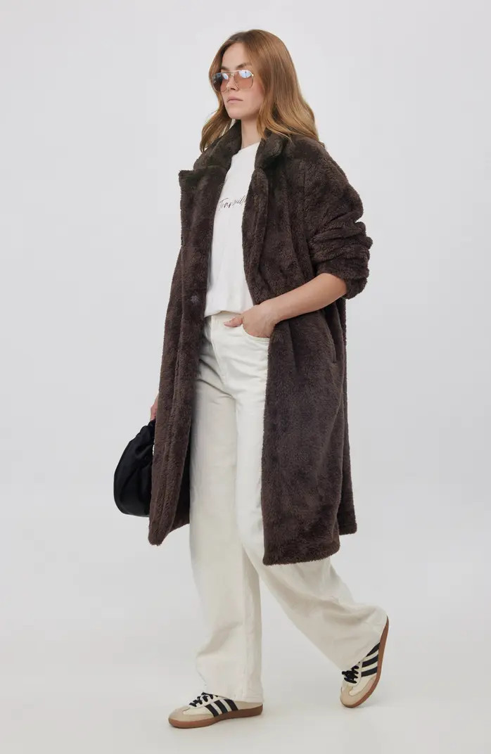 The Long Fleece Lounge Coat | Nordstrom