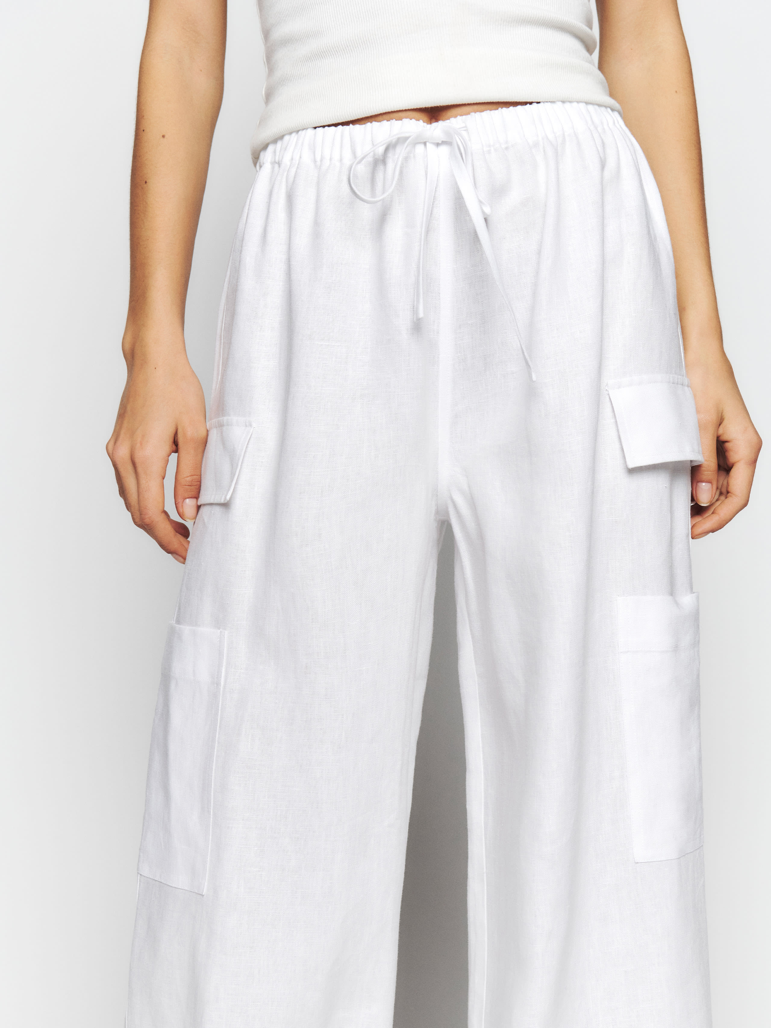 Ethan Linen Pant | Reformation (Global)