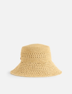 Branded Crotchet Cotton Bucket Hat | Selfridges