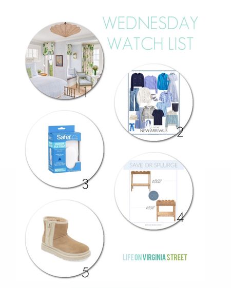 My top picks of the week including new arrivals from J Crew that make the perfect late summer and early fall outfit, the best fly trap, a scalloped table look for less, and my favorite zipper mini UGG boots. Get all the details here: https://lifeonvirginiastreet.com/wednesday-watch-list-425/.
.
#ltkhome #ltksalealert #ltkseasonal #ltkunder50 #ltkunder100 #ltkfind #ltkstyletip #ltkworkwear #ltkxnsale

#LTKhome #LTKsalealert #LTKSeasonal