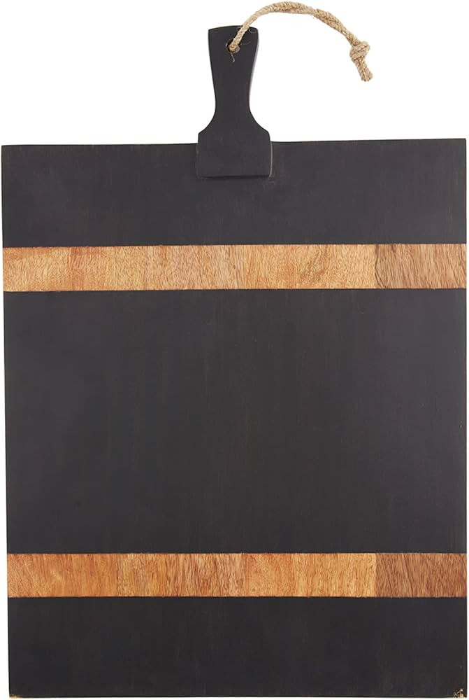 Mud Pie Wooden Square Board, Black, 23 1/4" x 16 3/4" | Amazon (US)