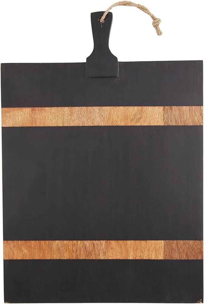 Mud Pie Wooden Square Board, Black, 23 1/4" x 16 3/4" | Amazon (US)