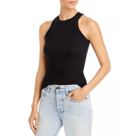 WSLY Women s The Rivington Ribbed Tank Black XS | Walmart (US)