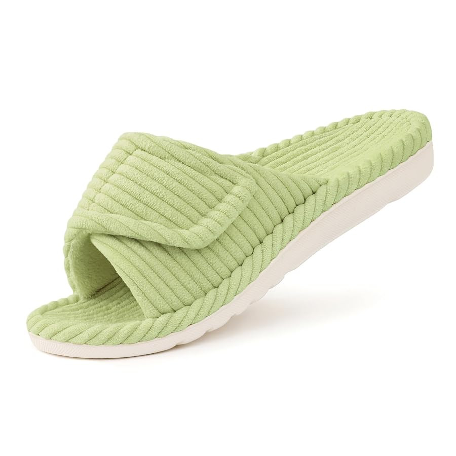 Litfun Orthopedic House Slippers for Women Adjustable Arch Support Indoor Slippers Open Toe Cordu... | Amazon (US)
