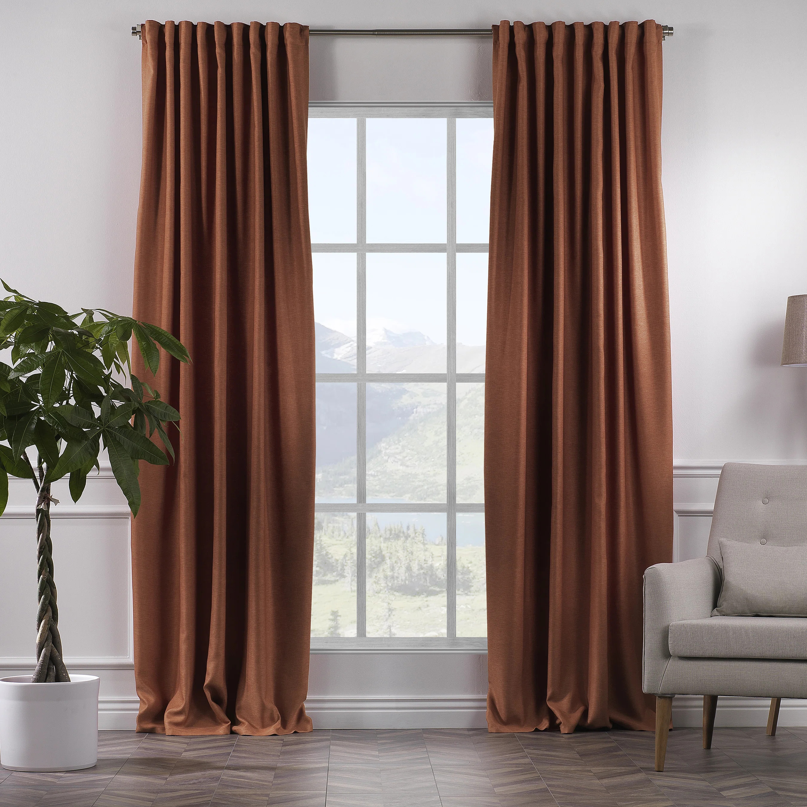 Decorative Room Darkening Curtain Panels (Set of 2) | Wayfair North America