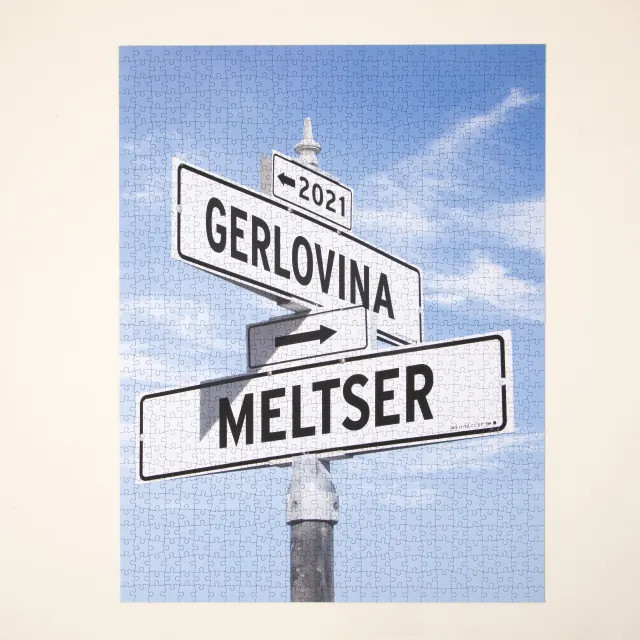 Intersection of Love Personalized Jigsaw Puzzle | UncommonGoods