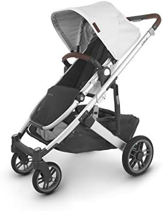 UPPAbaby Cruz V2 Stroller - Bryce (White Marl/Silver/Chestnut Leather) | Amazon (US)