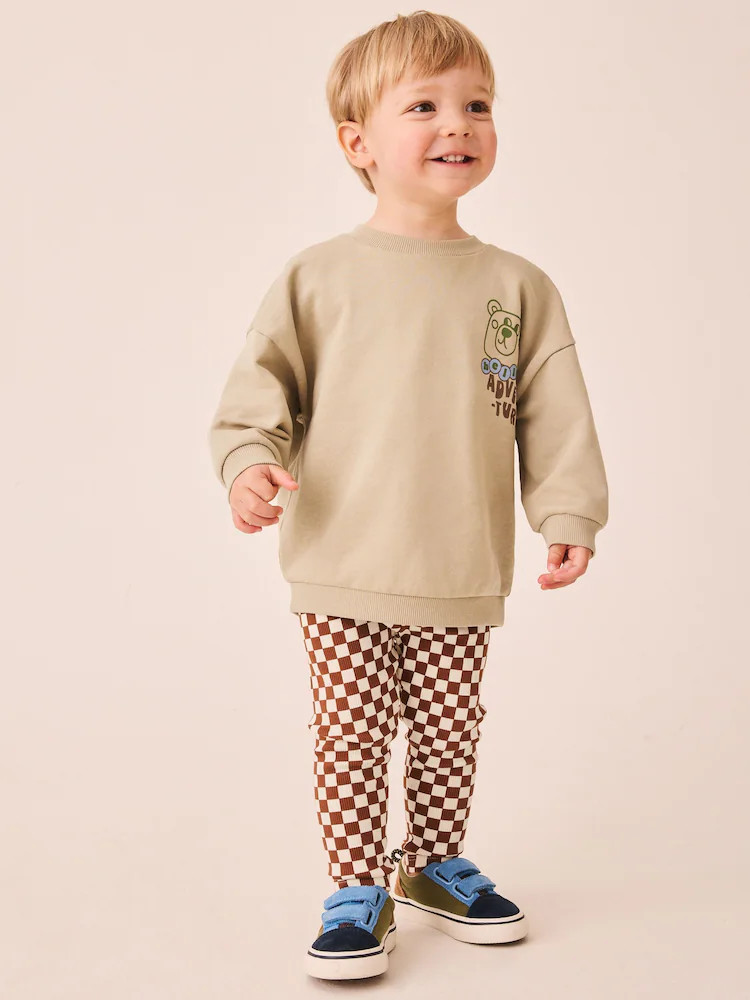 Neutral Sweatshirt and Leggings Set 2 Piece (3mths-7yrs) | Next US