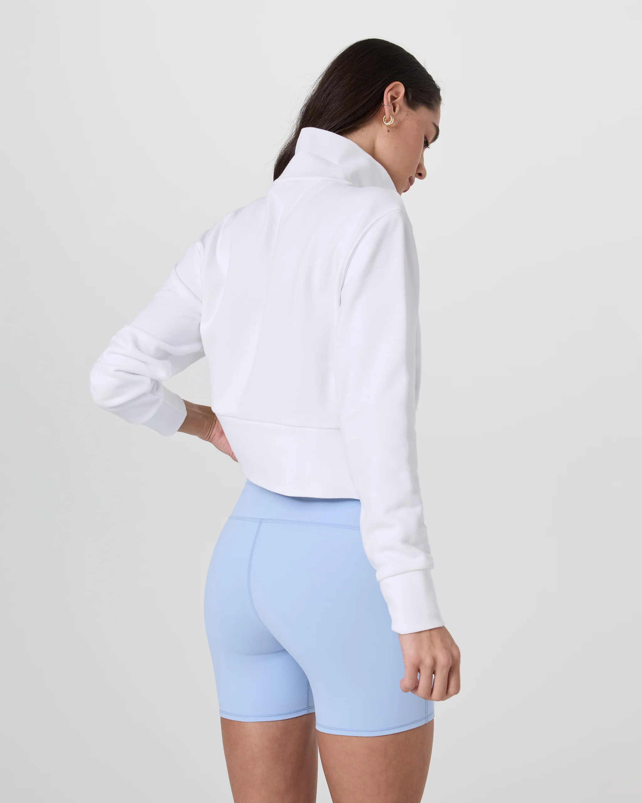 Sedona Cropped Half Zip \u2013 White \u2013 Vuori | Vuori Clothing (US & Canada)